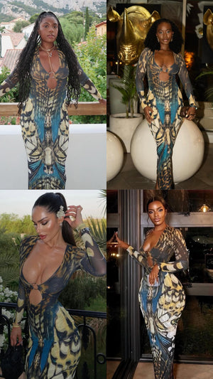 Nakai Ring Cutout Maxi Dress