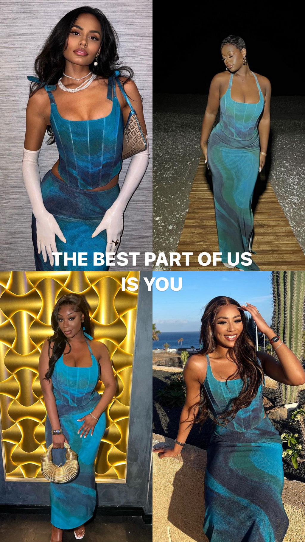 Nola Corset and Maxi skirt Co-ord