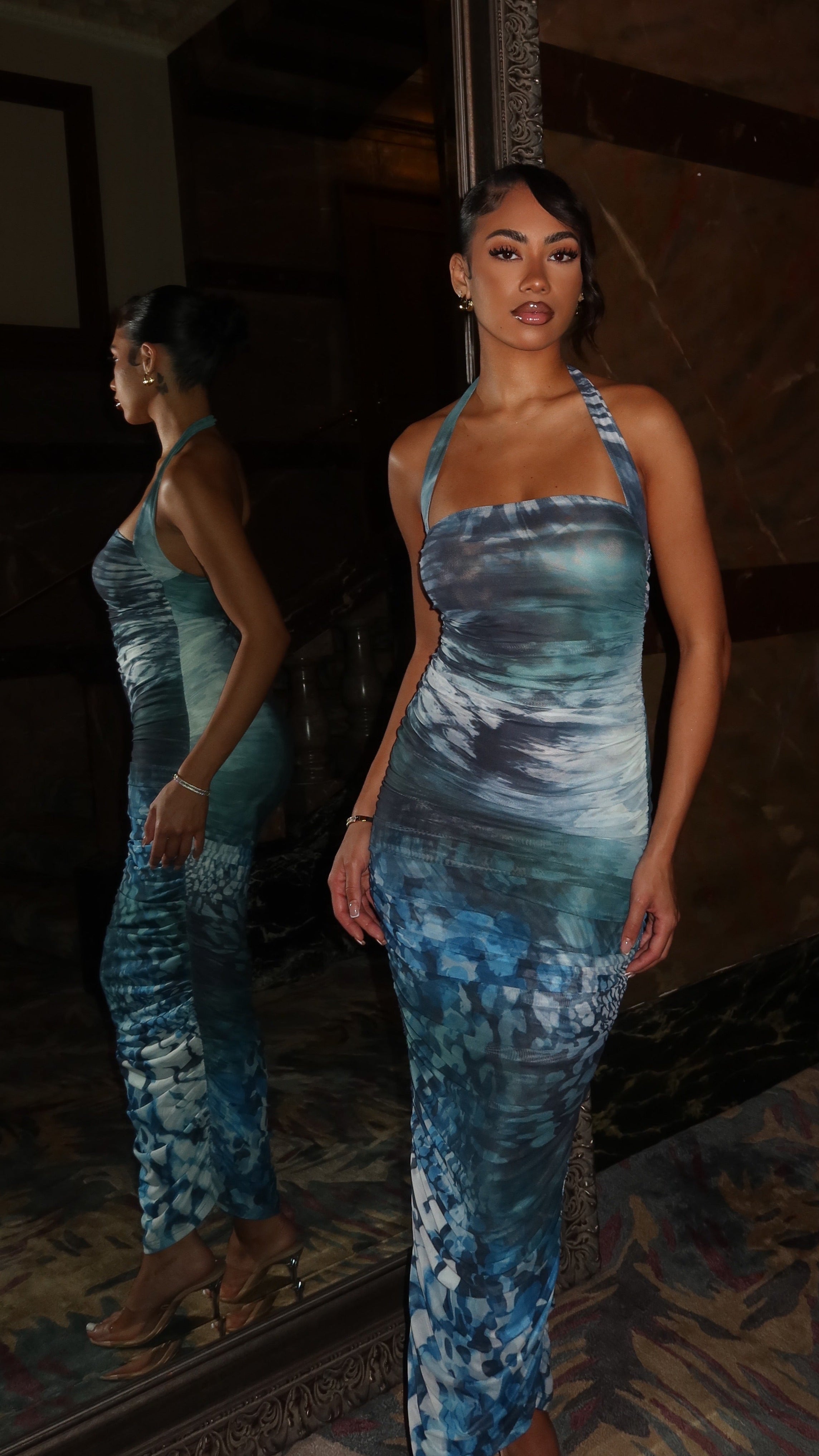 Chenai Ruched Maxi Dress