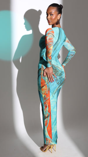 Delilah Long Sleeve Maxi Dress