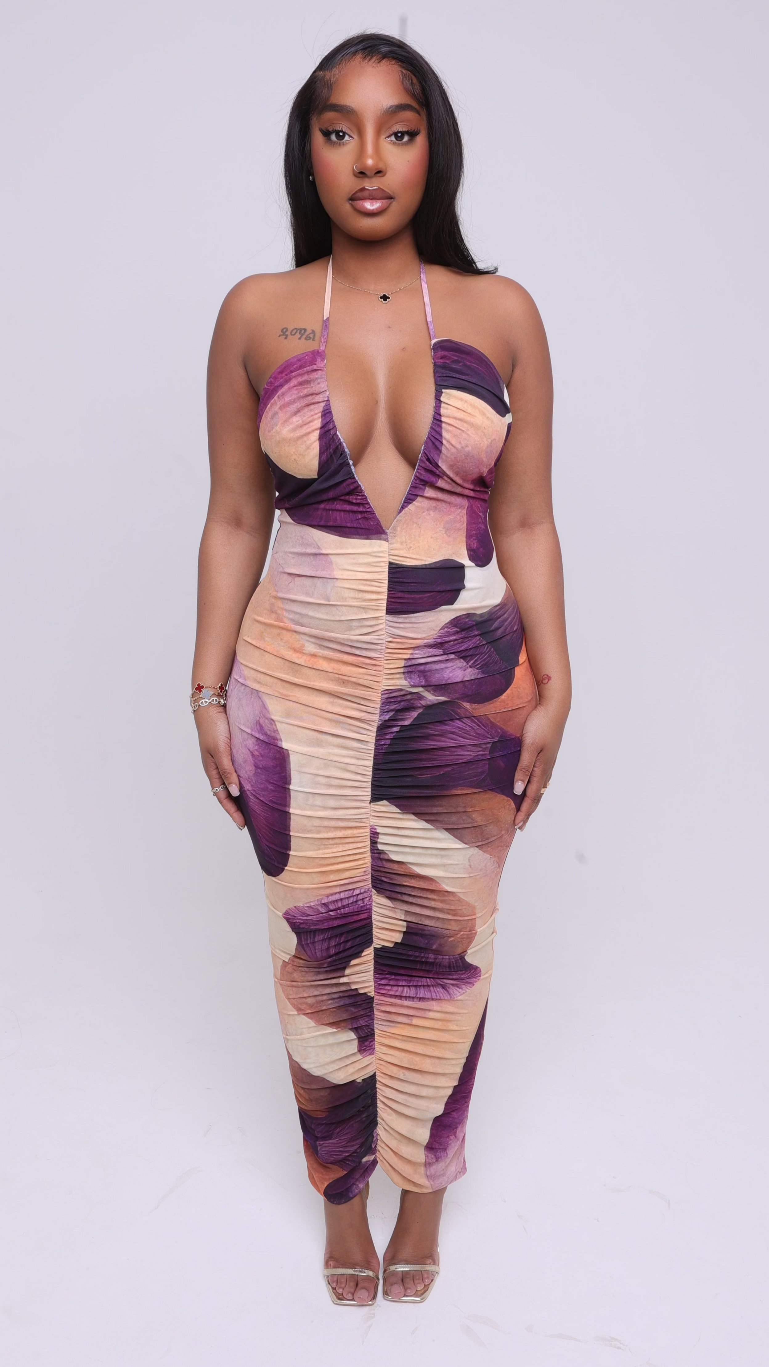 Amai Ruched Maxi Dress