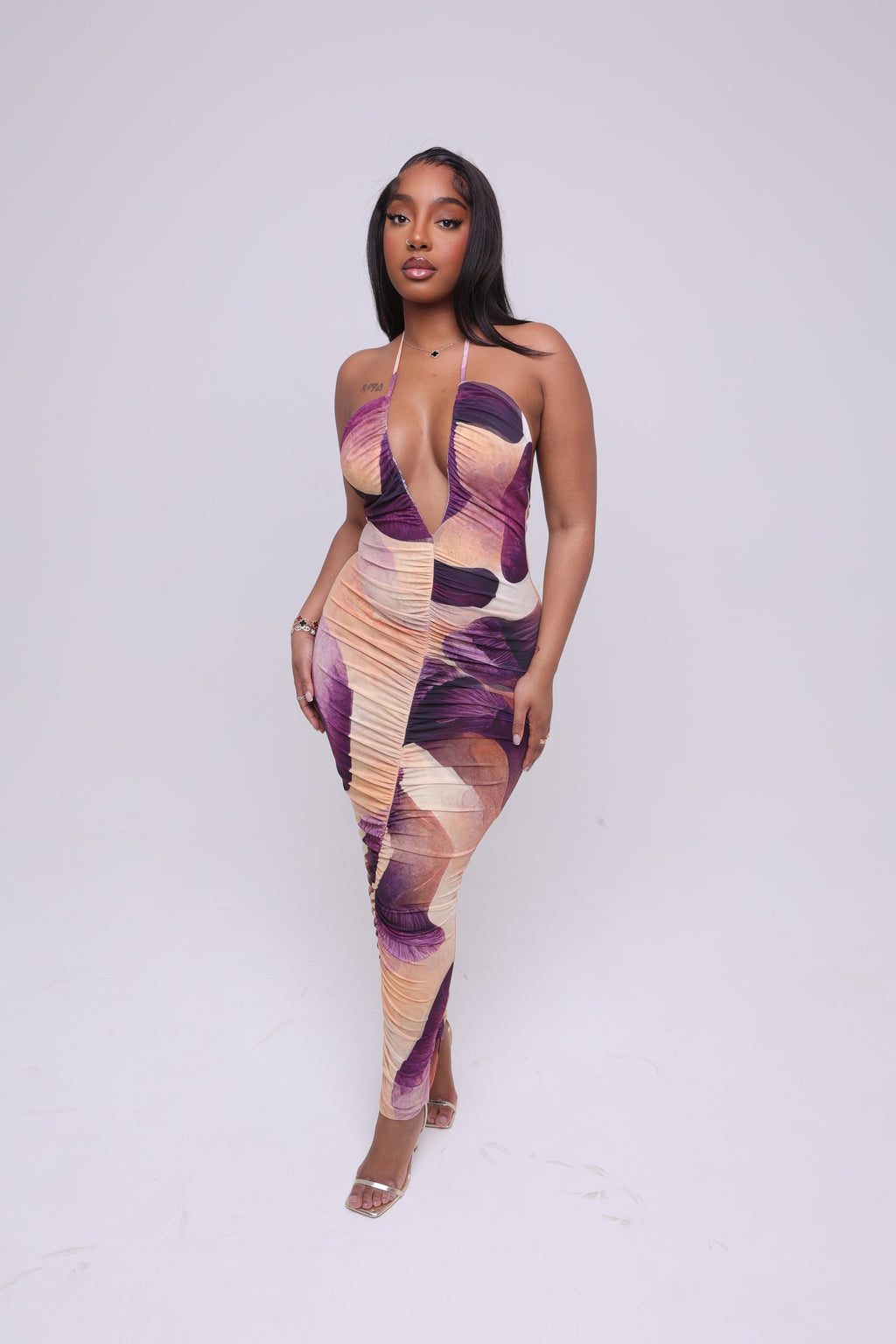 Amai Ruched Maxi Dress
