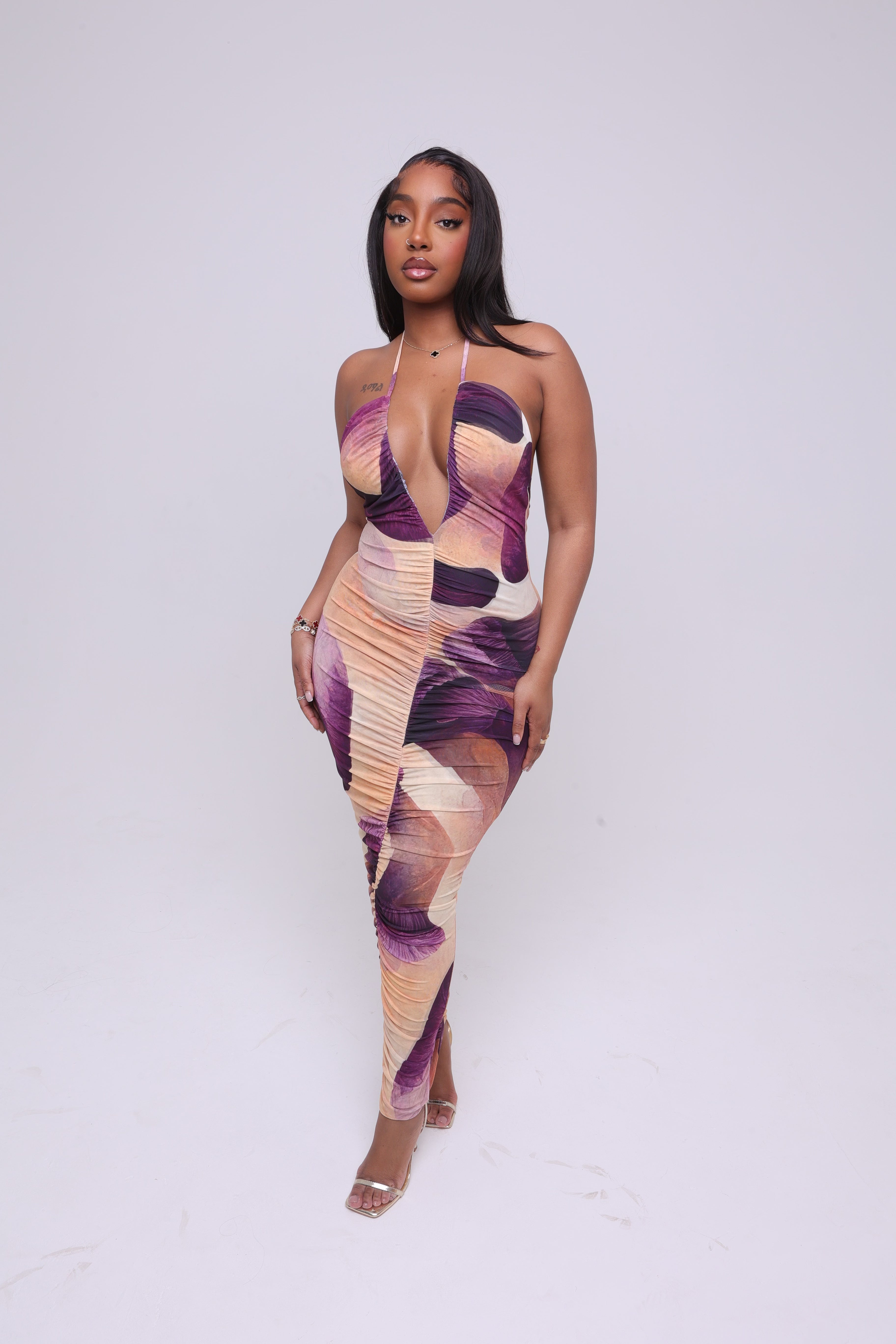 Amai Ruched Maxi Dress