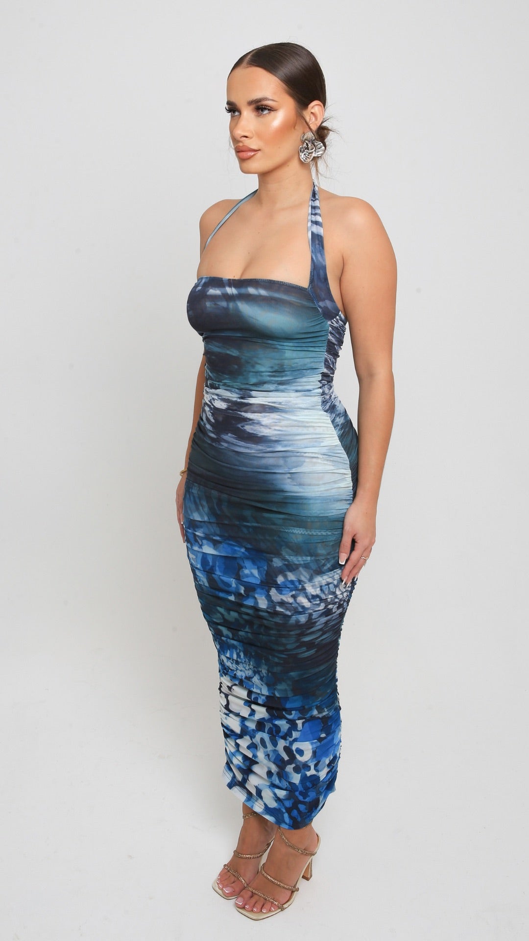 Chenai Ruched Maxi Dress