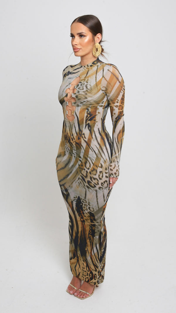 Vestido Chido con aberturas en forma de anillo