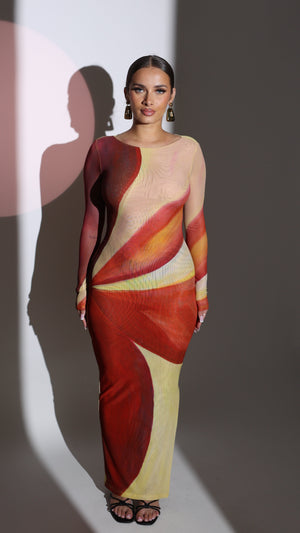 Aphrodite Long Sleeve Maxi Dress