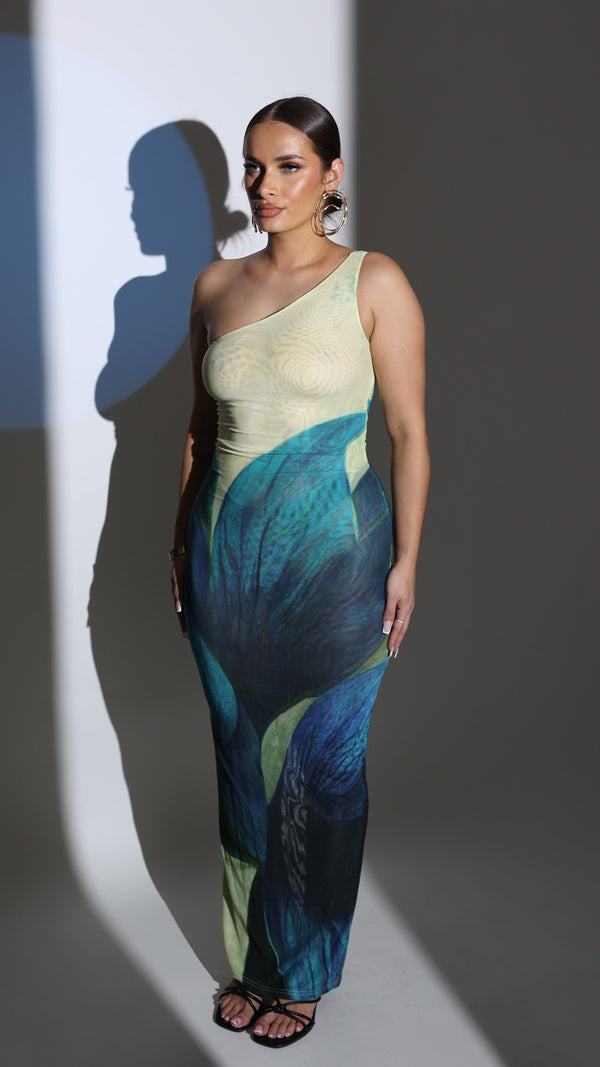 Vestido Anaya de un solo hombro 