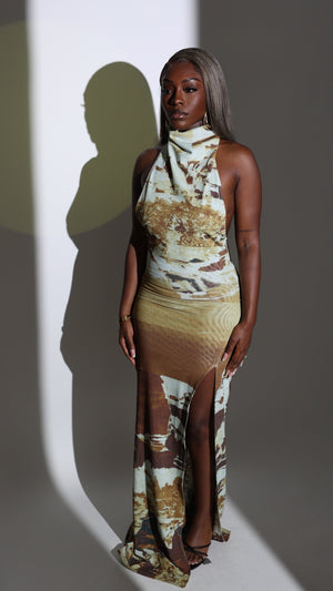 Caya Halterneck Maxi Dress