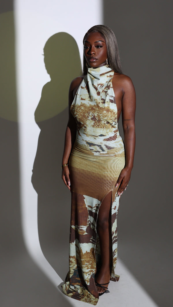 Caya Halterneck Maxi Dress