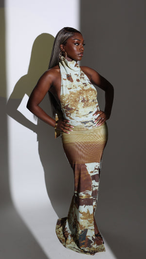 Caya Halterneck Maxi Dress