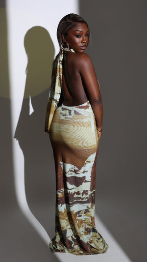 Caya Halterneck Maxi Dress