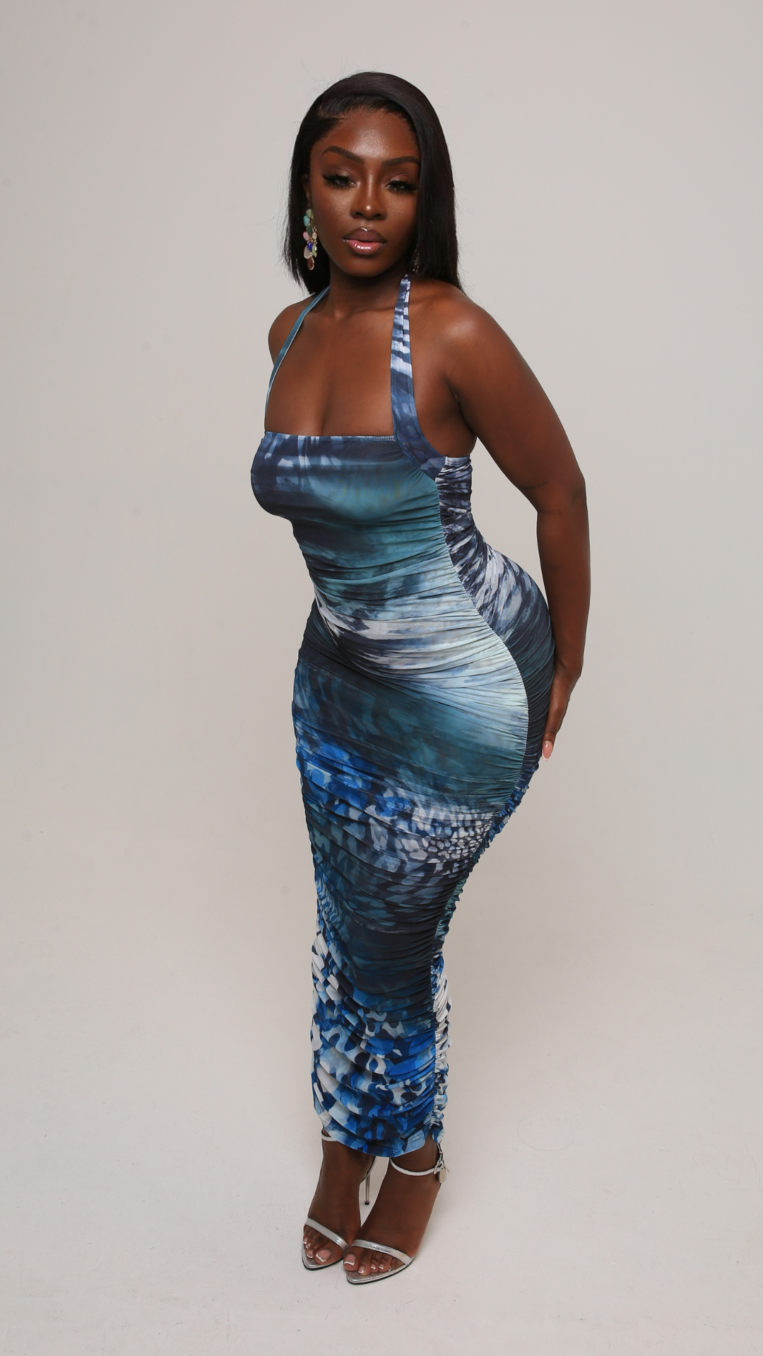 Chenai Ruched Maxi Dress