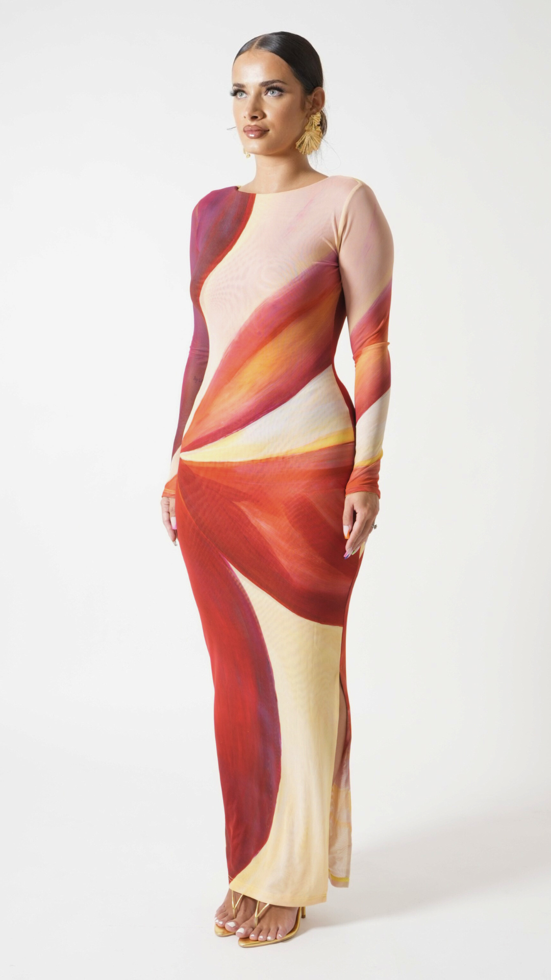 Aphrodite Long Sleeve Maxi Dress