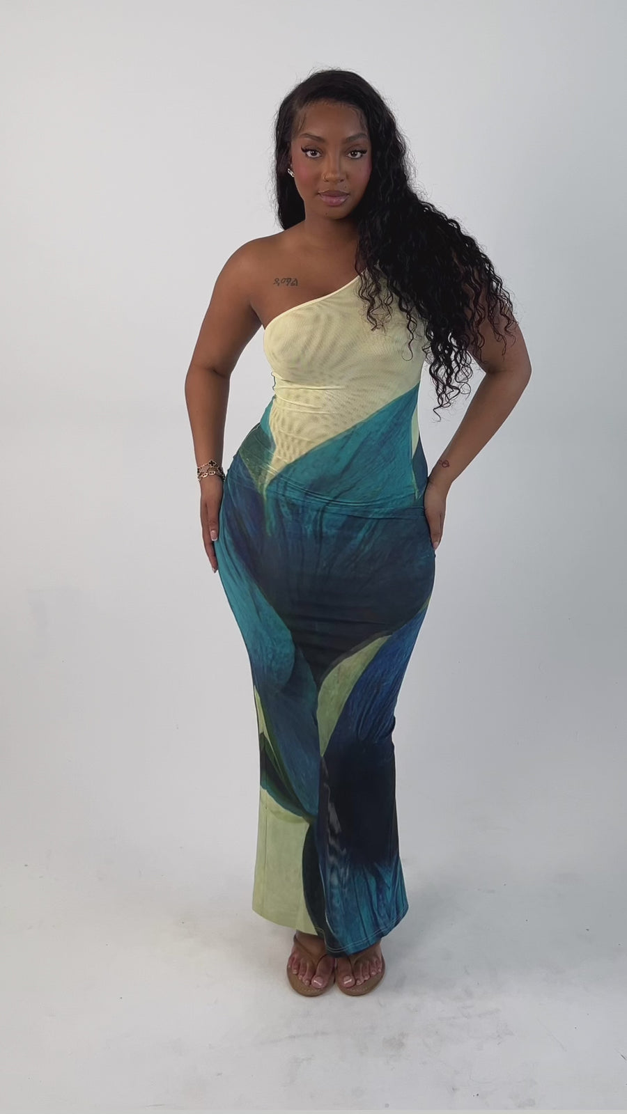 anaya one shoulder dress Anaya With Love Recycled Buttercream One Shoulder Maxi Dress  Plaza  Collection