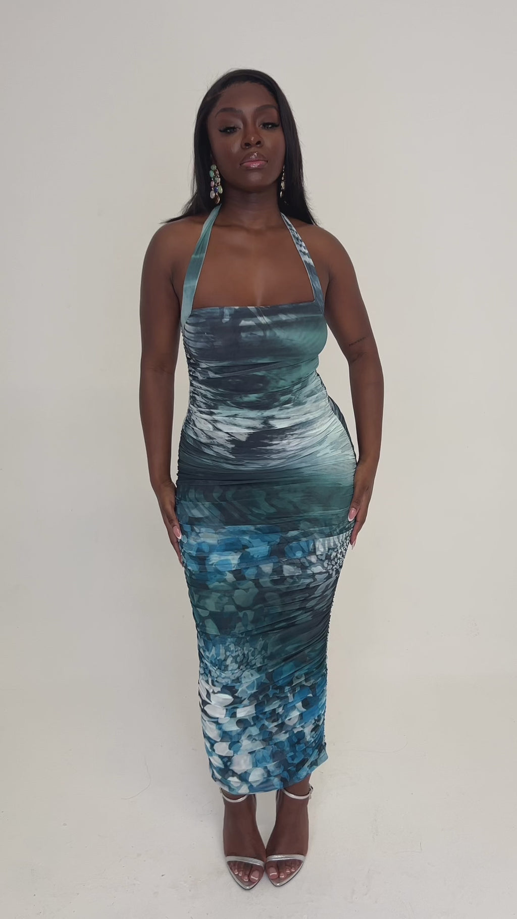 Chenai Ruched Maxi Dress