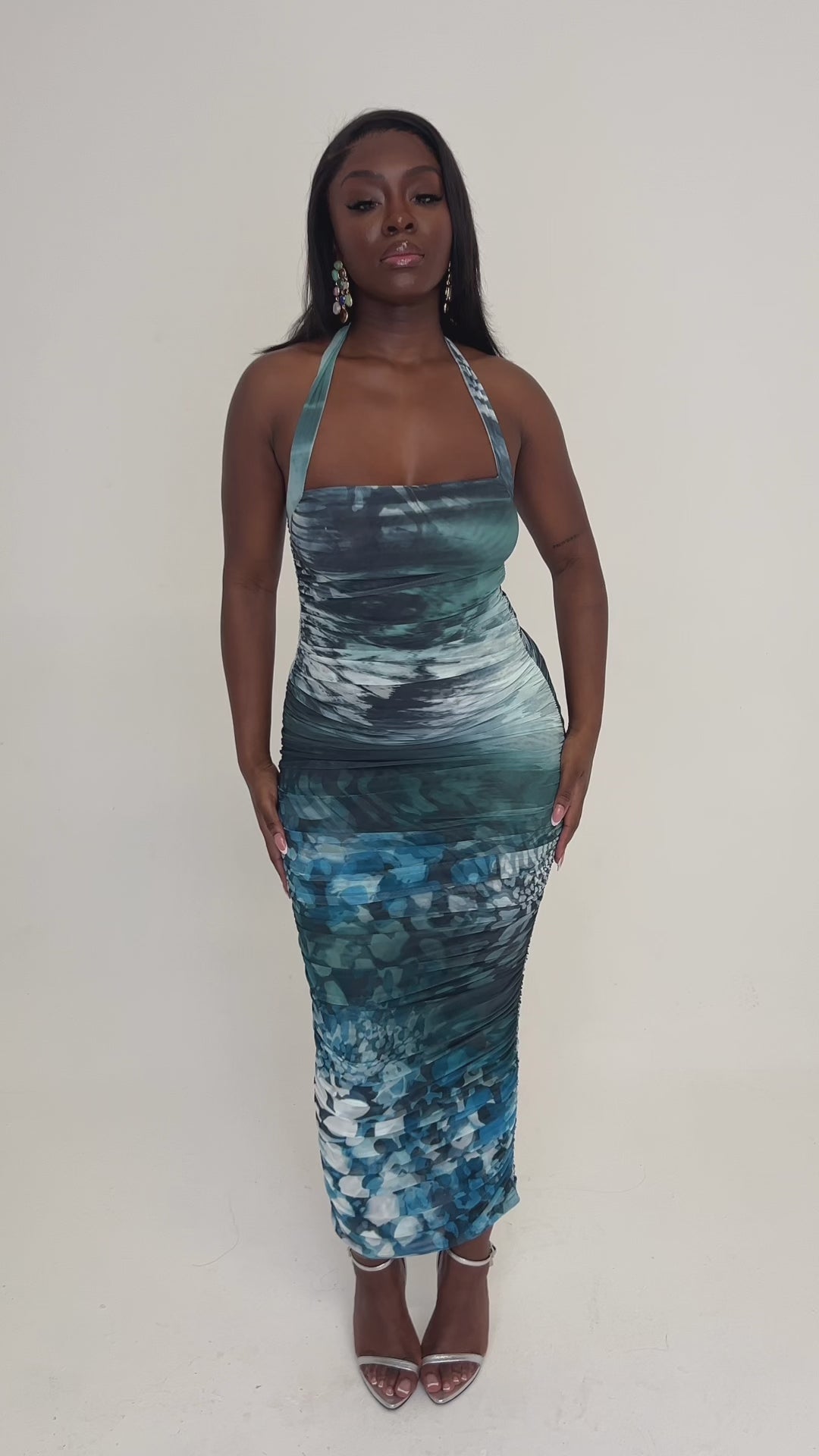 Chenai Ruched Maxi Dress