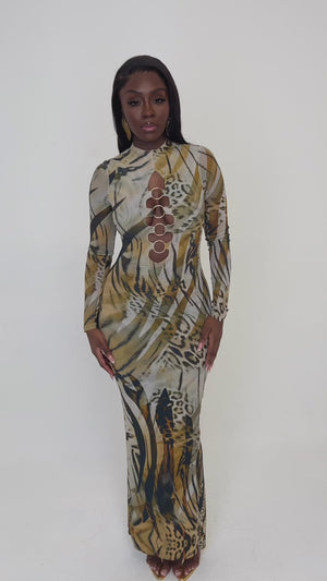 Vestido Chido con aberturas en forma de anillo