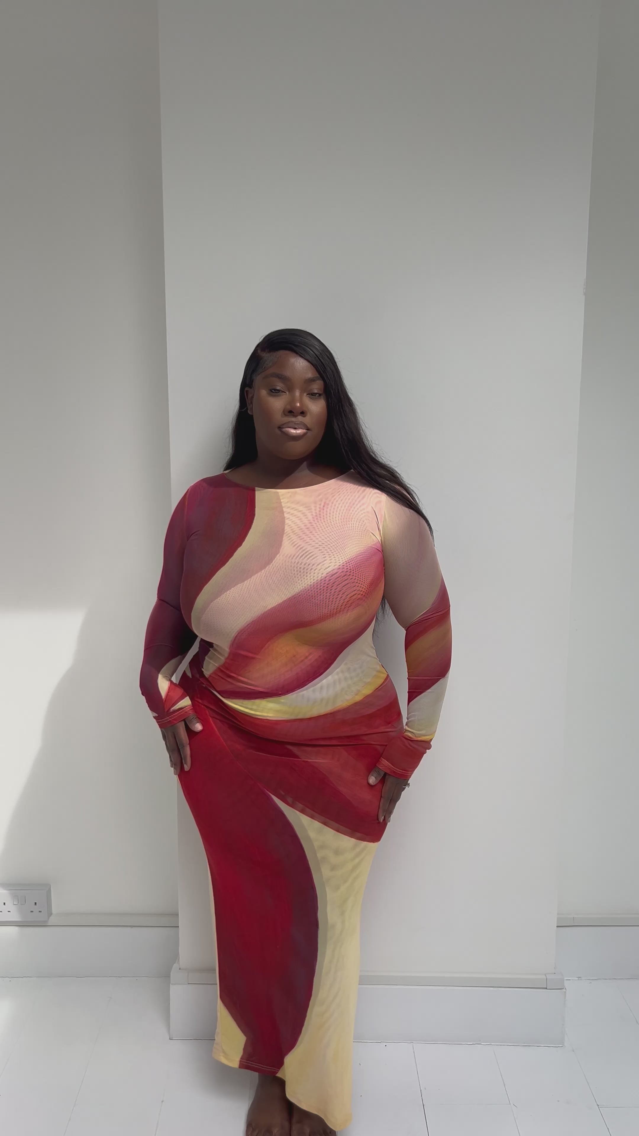 Aphrodite Long Sleeve Maxi Dress
