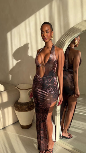 Freya Plunge Maxi Dress