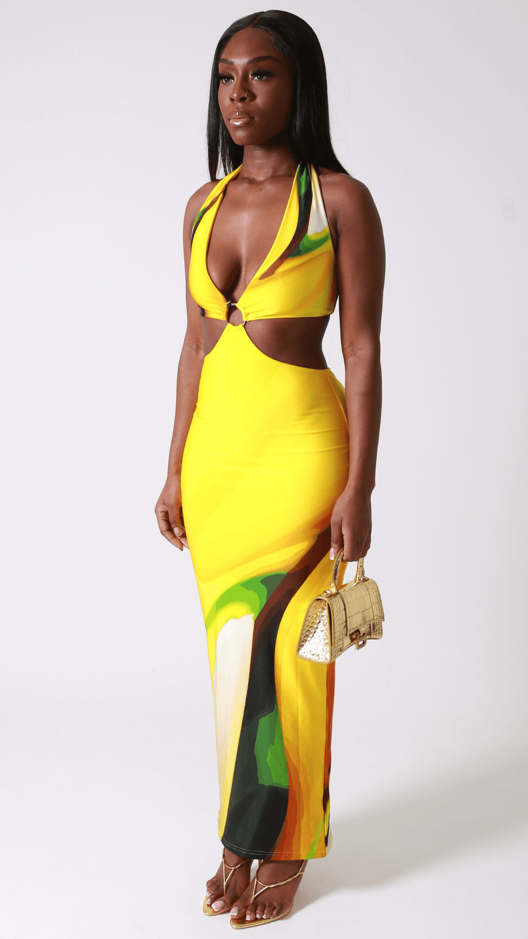 Gaia cut-out maxi dress