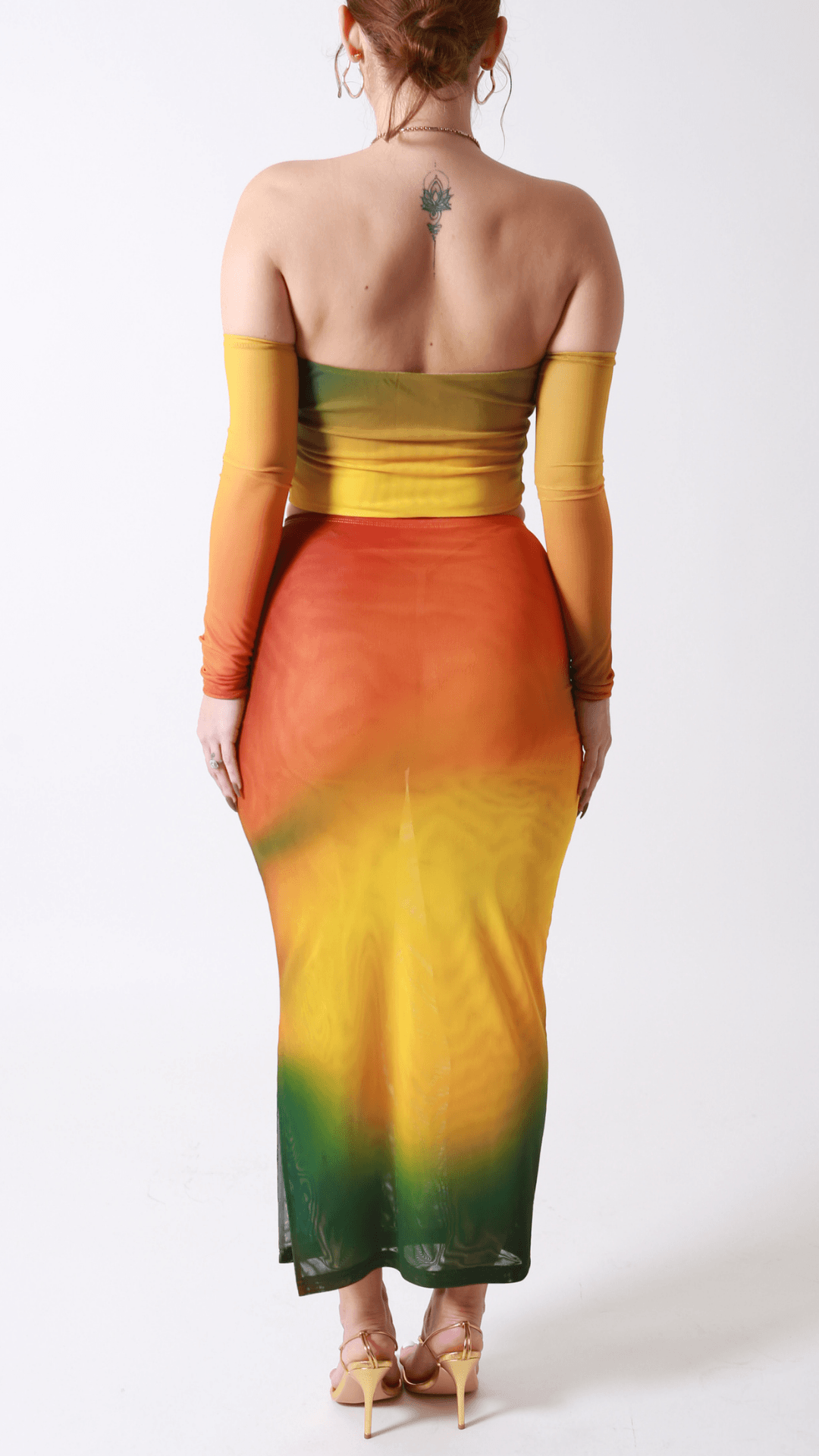 Leila three piece long bandeau set