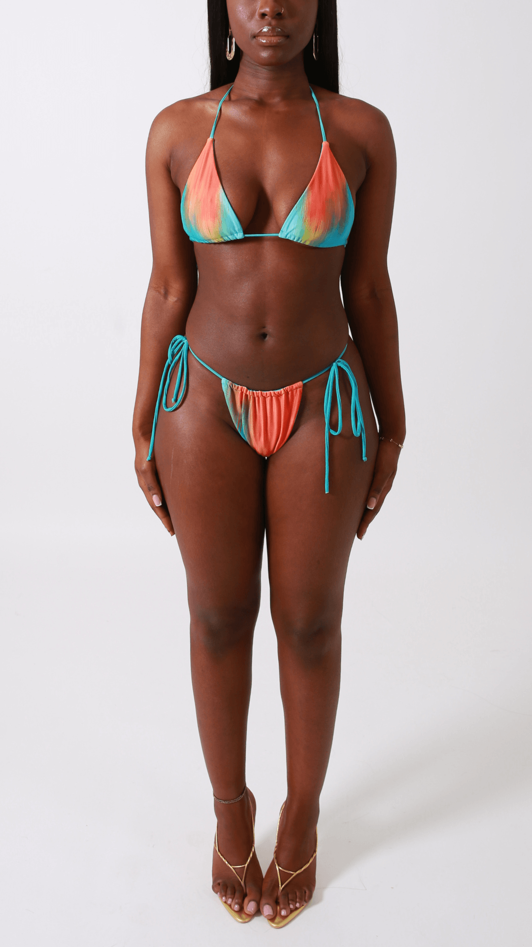 Elle - Papaya Sky Bikini Top