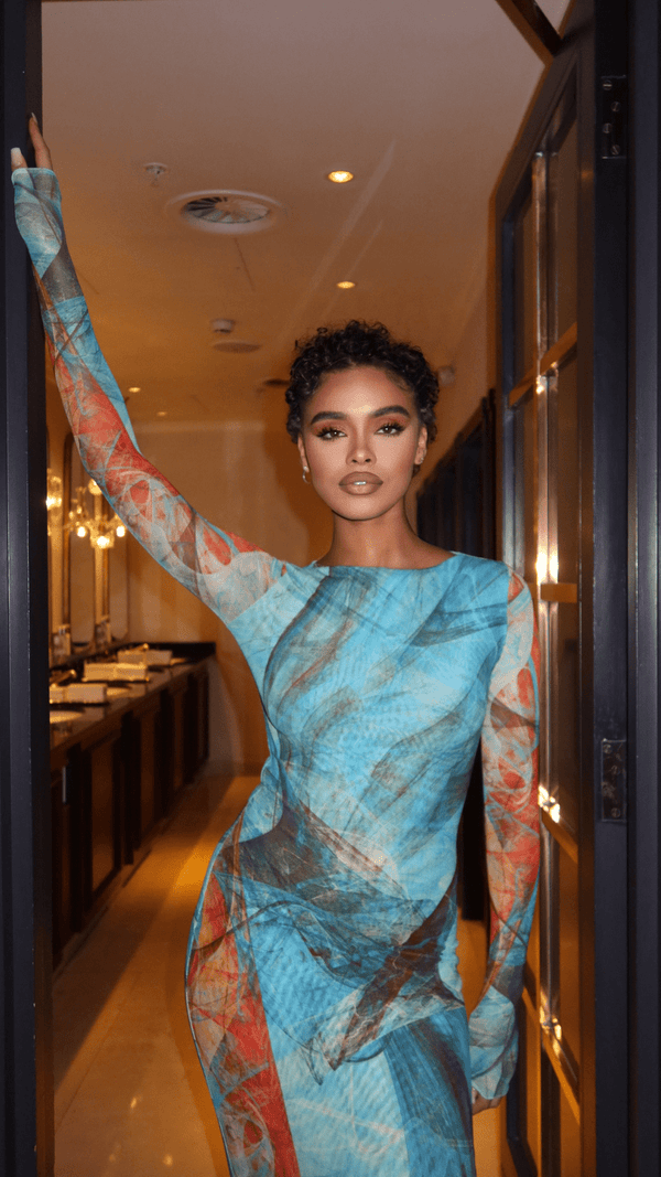 Delilah Long Sleeve Maxi Dress