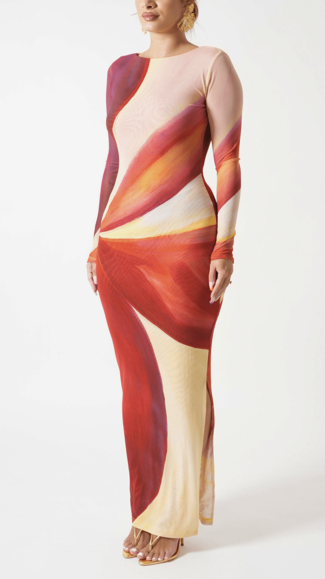 Aphrodite Long Sleeve Maxi Dress