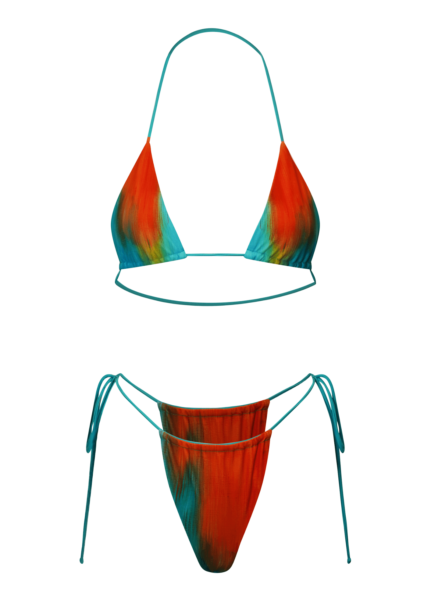 Elle - Papaya Sky Bikini Top
