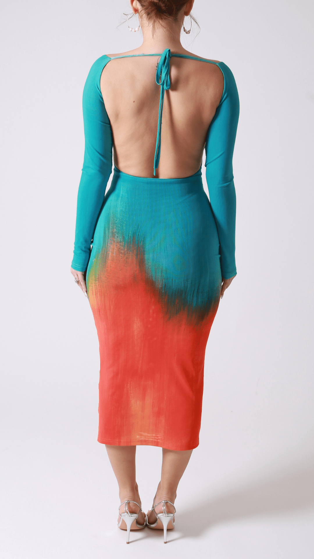 Alamea backless midi dress