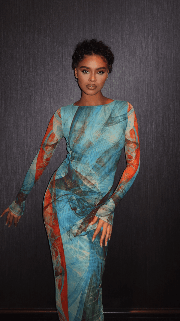 Delilah Long Sleeve Maxi Dress