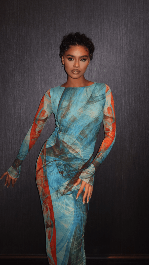 Delilah Long Sleeve Maxi Dress