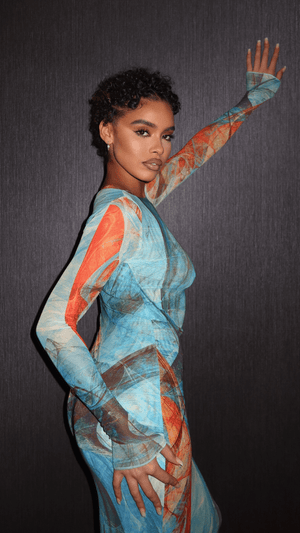 Delilah Long Sleeve Maxi Dress