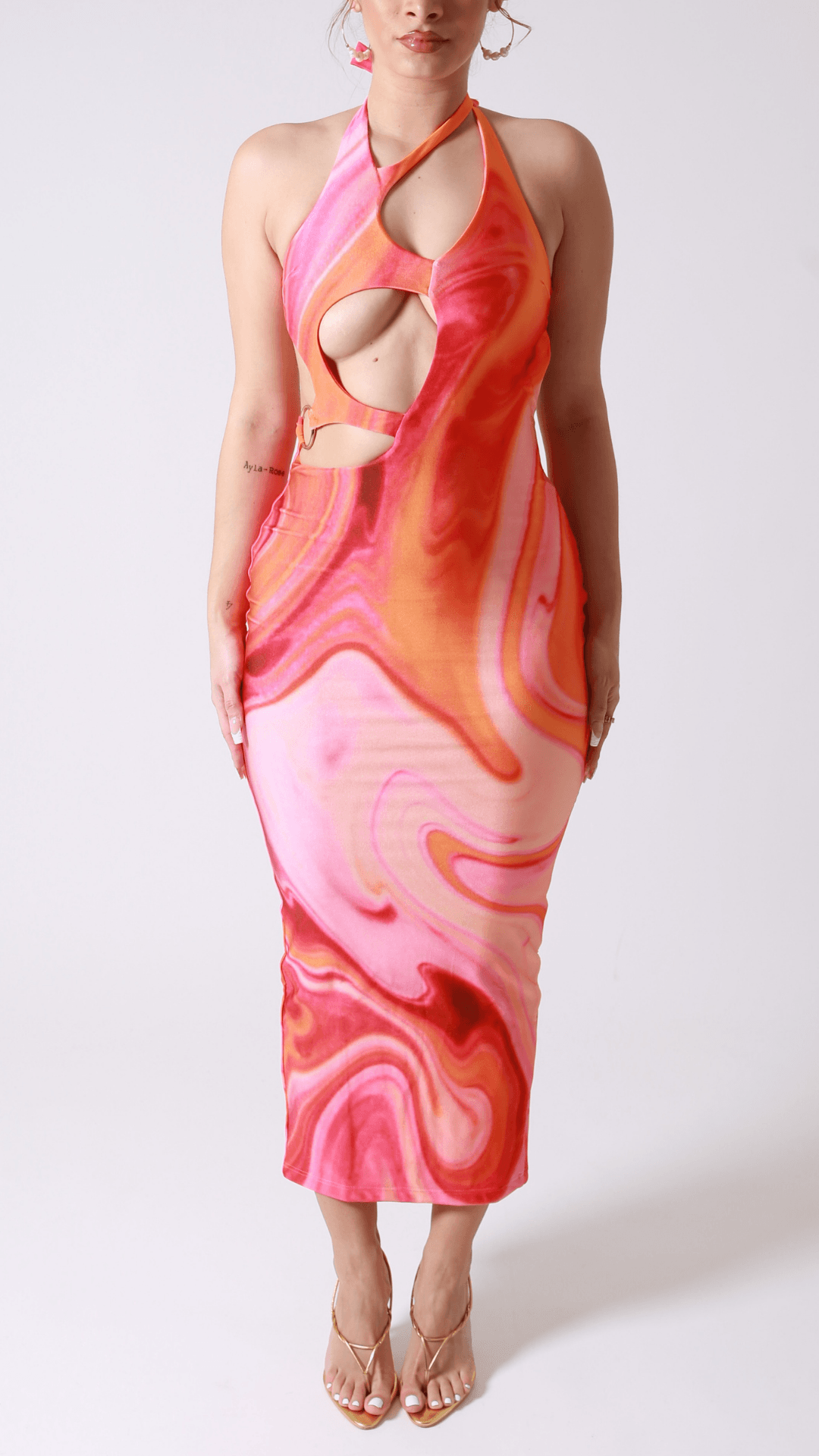 Kekeo cut-out maxi dress