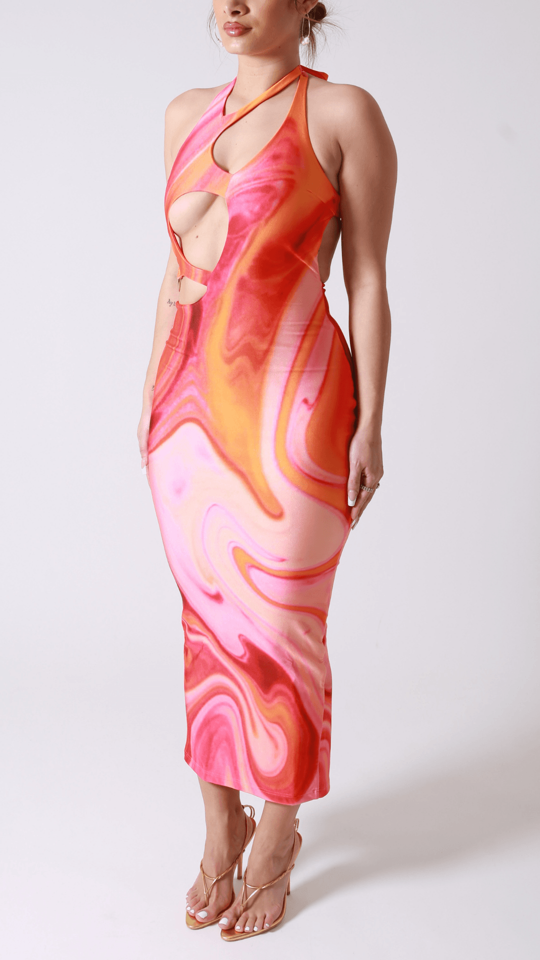 Kekeo cut-out maxi dress