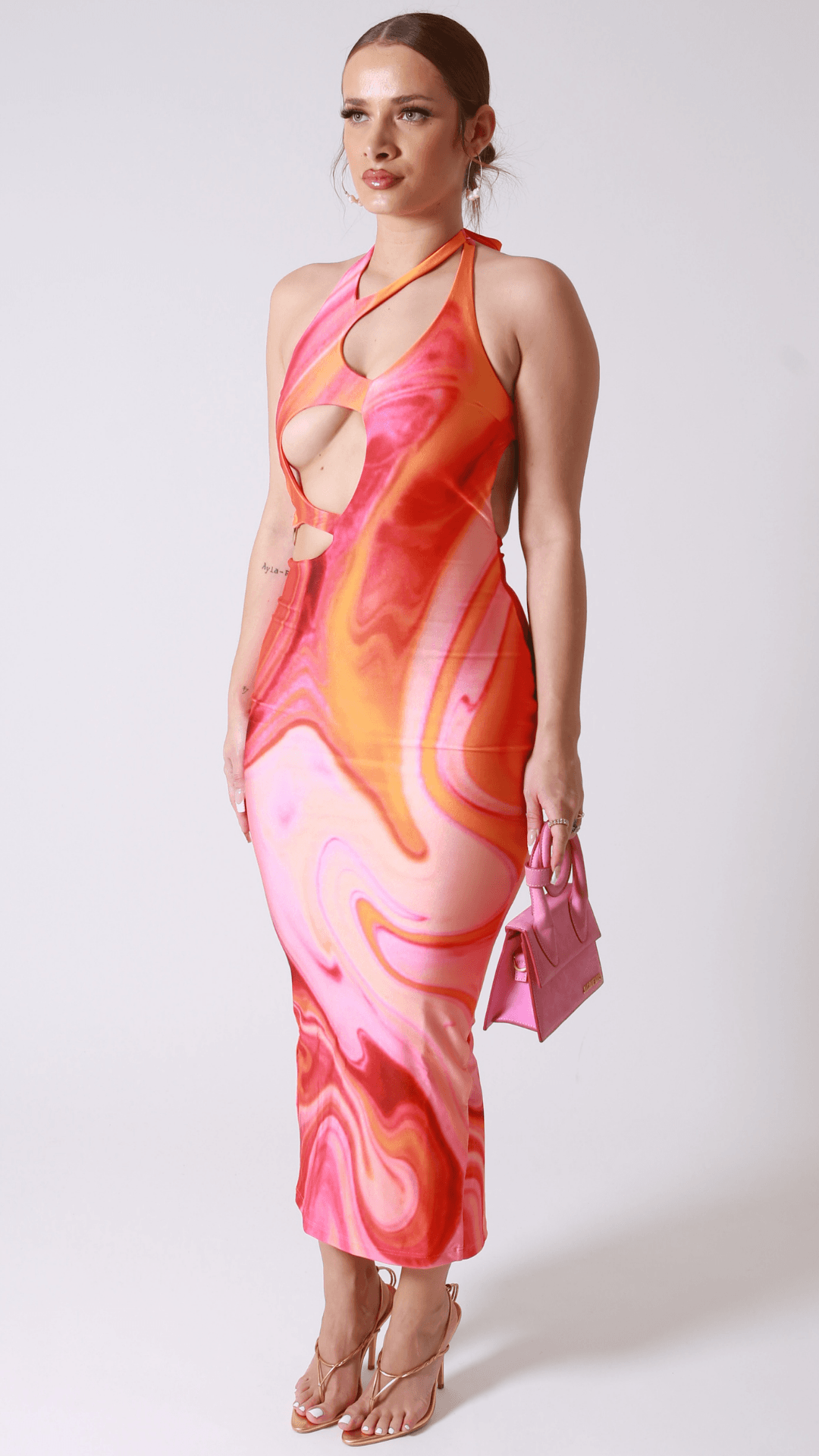 Kekeo cut-out maxi dress