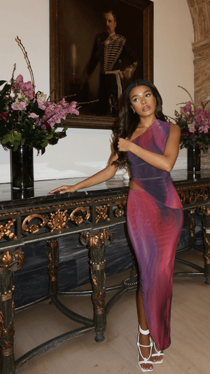 Bronte One Shoulder and Asymmetric Skirt Coord