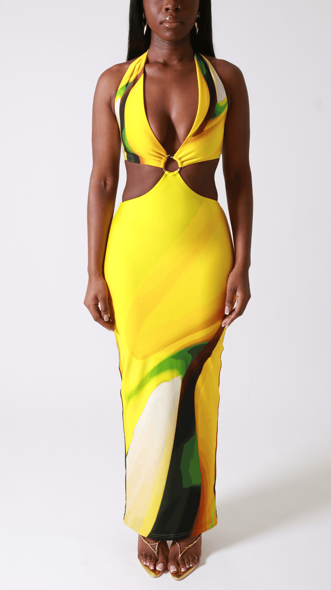 Gaia cut-out maxi dress