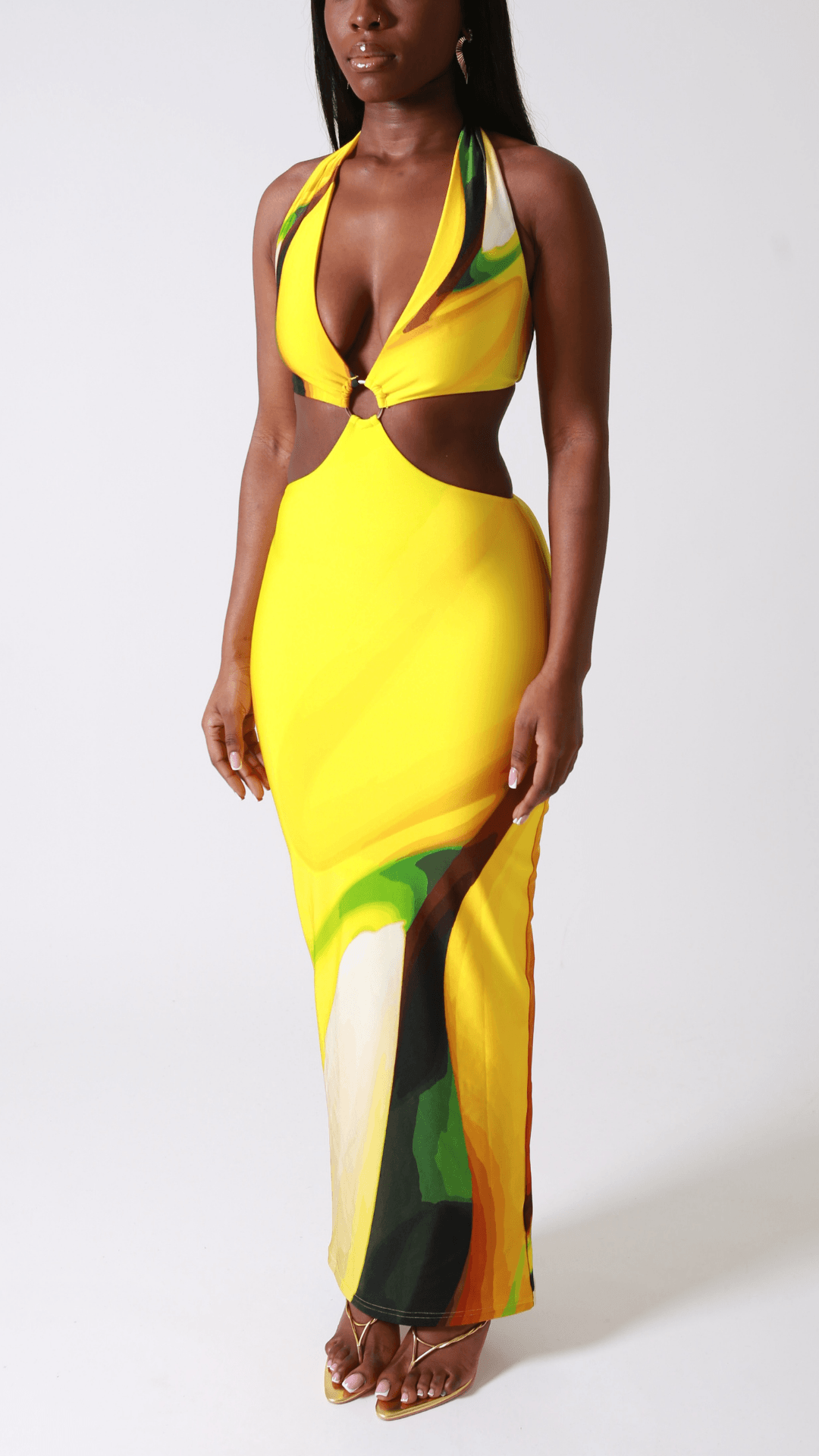 Gaia cut-out maxi dress