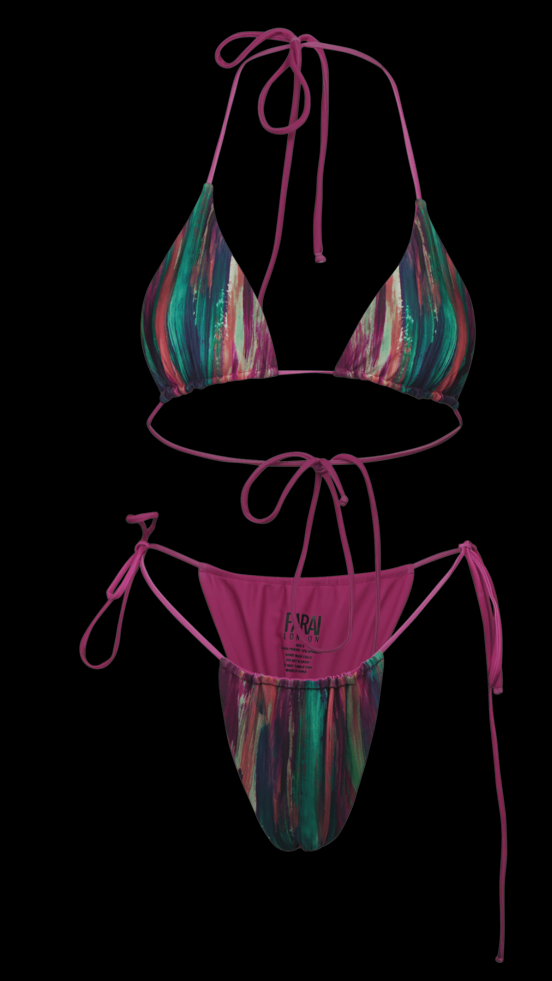 Camille  - Magenta Pop Bikini Top